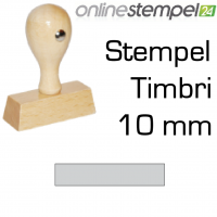 Holzstempel 10mm, bis 3 Zeilen