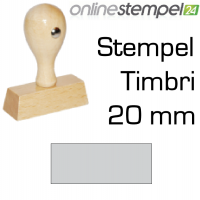 Holzstempel 20mm, bis 5 Zeilen