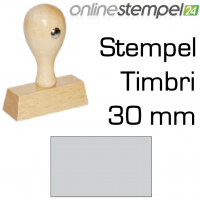 Holzstempel 30mm, bis 8 Zeilen