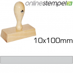 Holzstempel 10x100mm, max. 3 Zeilen 