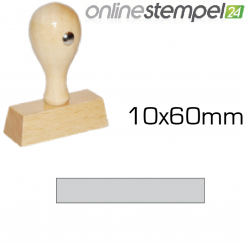 Holzstempel 10x 60mm, max. 3 Zeilen 