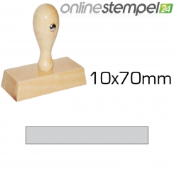Holzstempel 10x 70mm, max. 3 Zeilen 