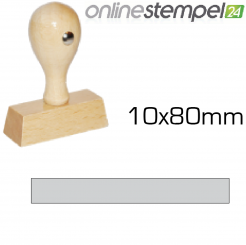 Holzstempel 10x 80mm, max. 3 Zeilen 
