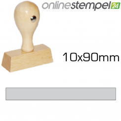 Holzstempel 10x 90mm, max. 3 Zeilen 
