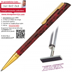 3089TG rot/Gold mit Textplattengutschein 