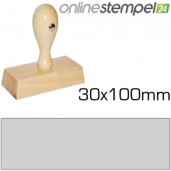 Holzstempel 30x100mm, max. 8 Zeilen 