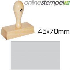 Holzstempel 45x 70mm, max. 13 Zeilen 