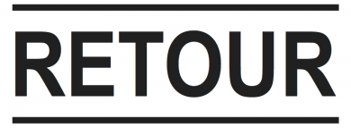 Printy 4911 "RETOUR" 38x14mm 