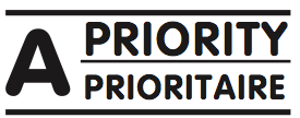 Printy 4911 "A-Priority" 38x14mm schwarz