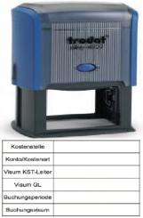 Kontierung 26-K1 blau ca.73x36mm 