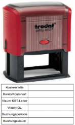 Kontierung 26-K1 rot ca.73x36mm 