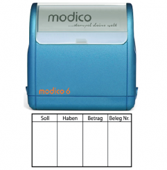 Kontierung m6-K3 blau 60x32mm 