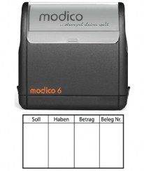 Kontierung m6-K3 schwarz 60x32mm 