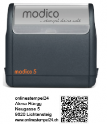modico 5 schwarz QR 63x24mm 
