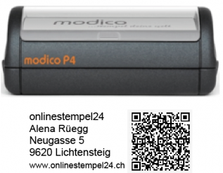 modico P4 schwarz QR 57x20mm 
