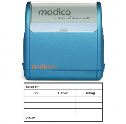 Kontierung m6-K4 blau ca.63x33mm 