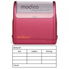 Kontierung m6-K4 rot ca.63x33mm 