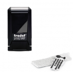 Textplatte zu Printy 4907, 13x6mm 