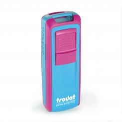 Trodat Pocket Printy 9512 türkis-pink, Abdruckfläche 47x18mm 